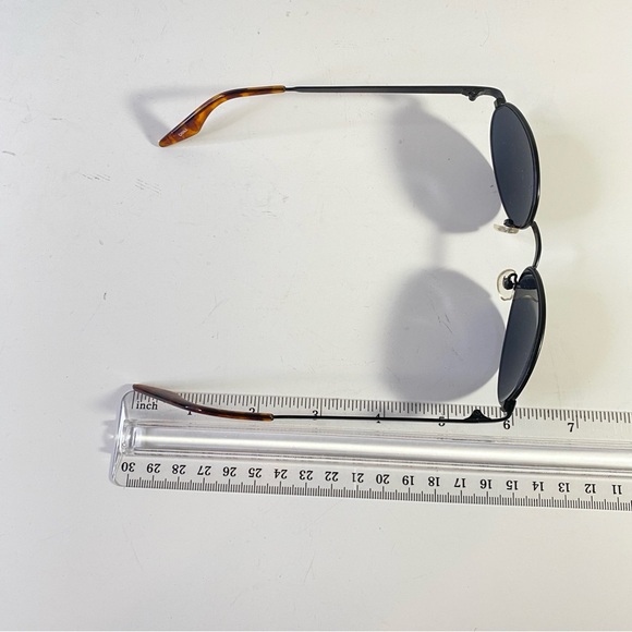 Vintage Black Oval Sunglasses - Picture 6 of 8